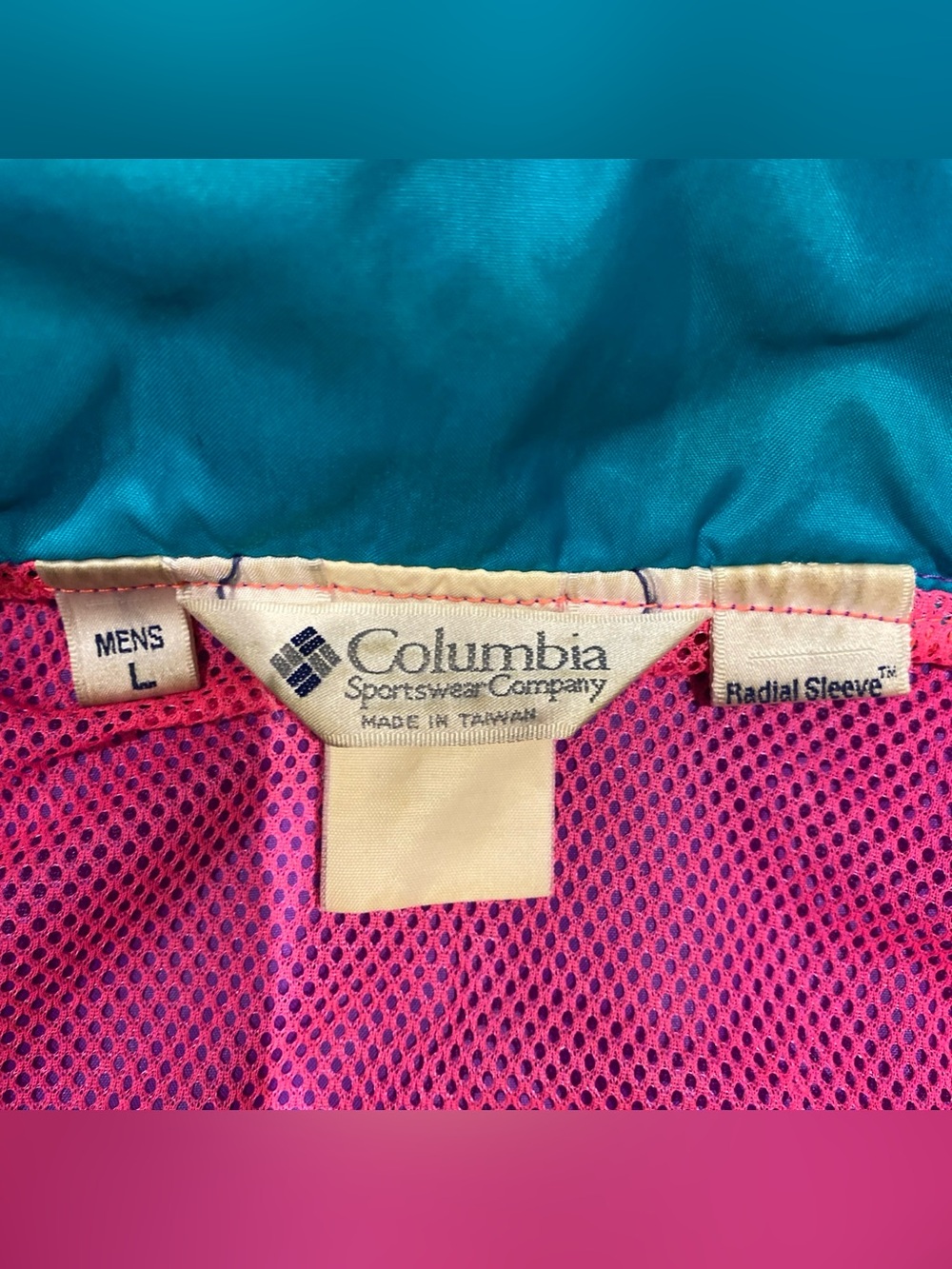 Vintage Columbia Sportswear 90s Color Block Pullover Windbreaker 1/2 Zip Men’s L - Picture 3 of 9